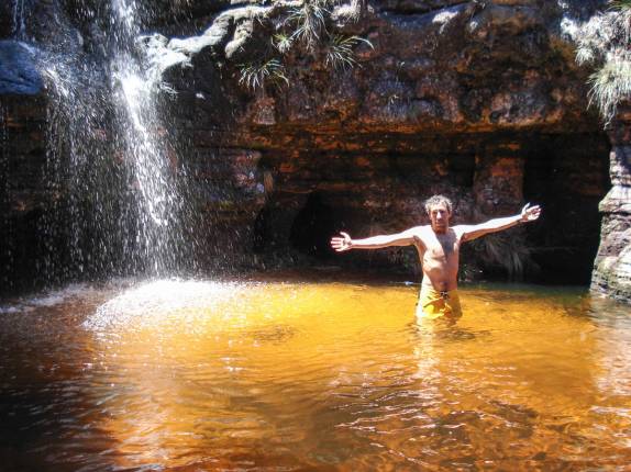 A misteriosa piscina natural no topo do Monte Roraima, na  Venezuela, em 2007
